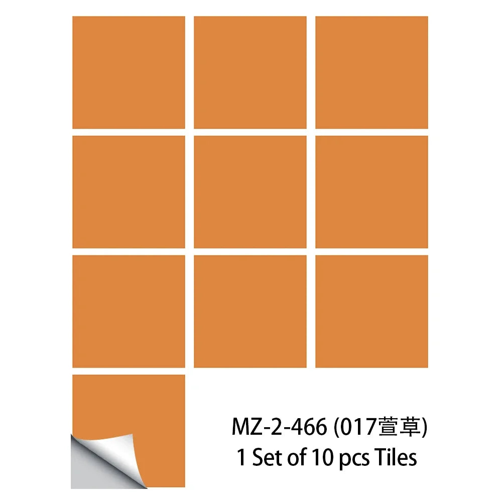Diamond Tile Sticker Set 10 Pieces Peel And Stick Kitchen Backsplash Waterproof