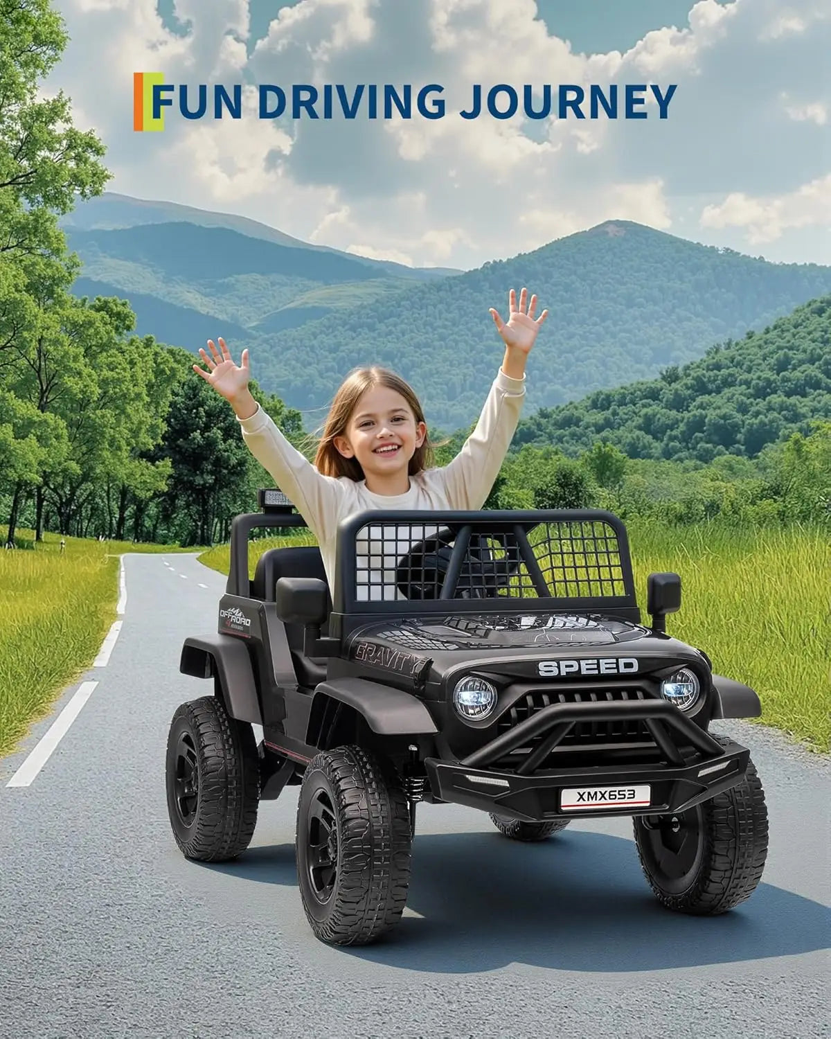 HiMISS Electric Ride On Car For Kids With Remote Control