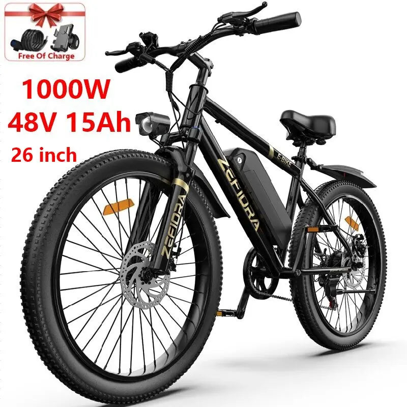 ZEFIORA Mountain Electric Bike UL2849 Certified Lightweight Aluminum Frame