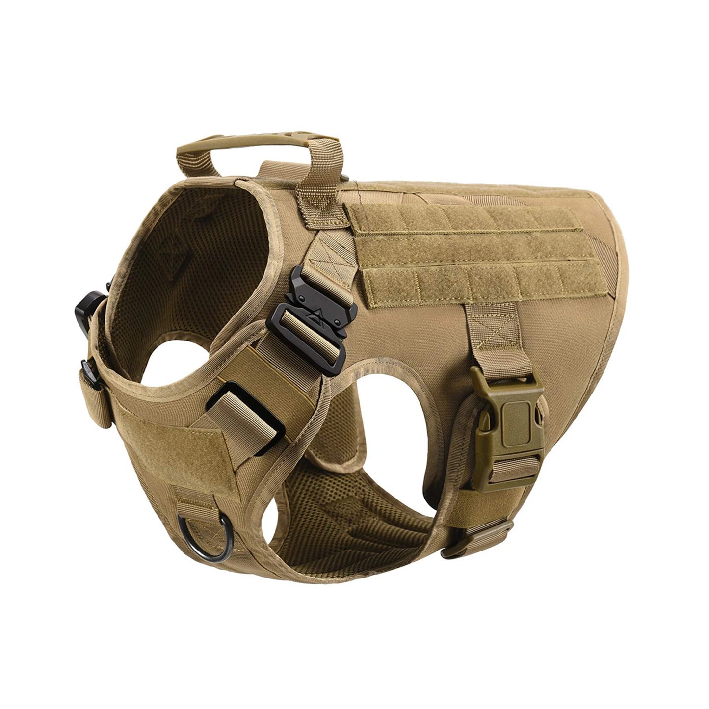 Padded Tactical Dog Harness With Molle Loops And Quick Release