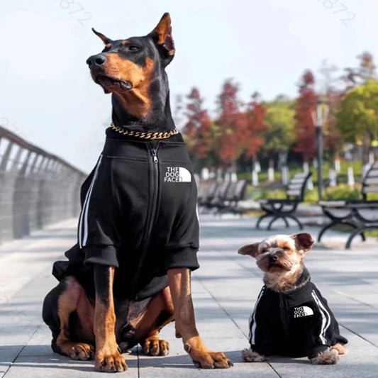 YUNFANCN Winter Fleece Dog Hoodie Sweatshirt For Pets