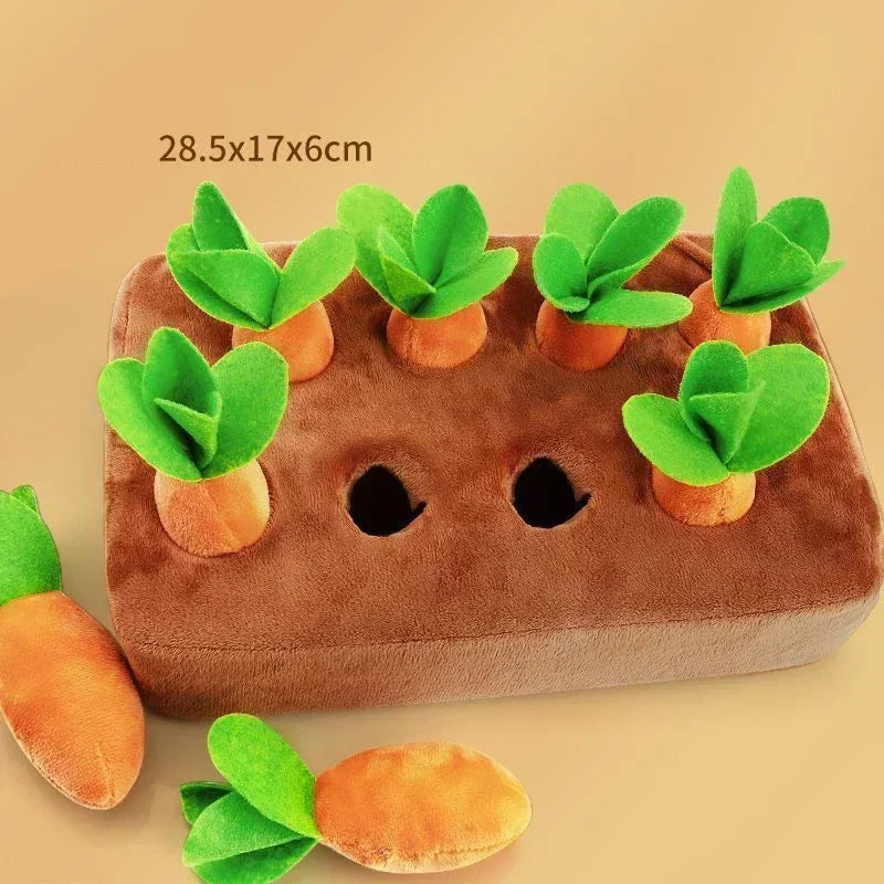 Dog Toys Snuffle Mat Plush Carrot Toy Set