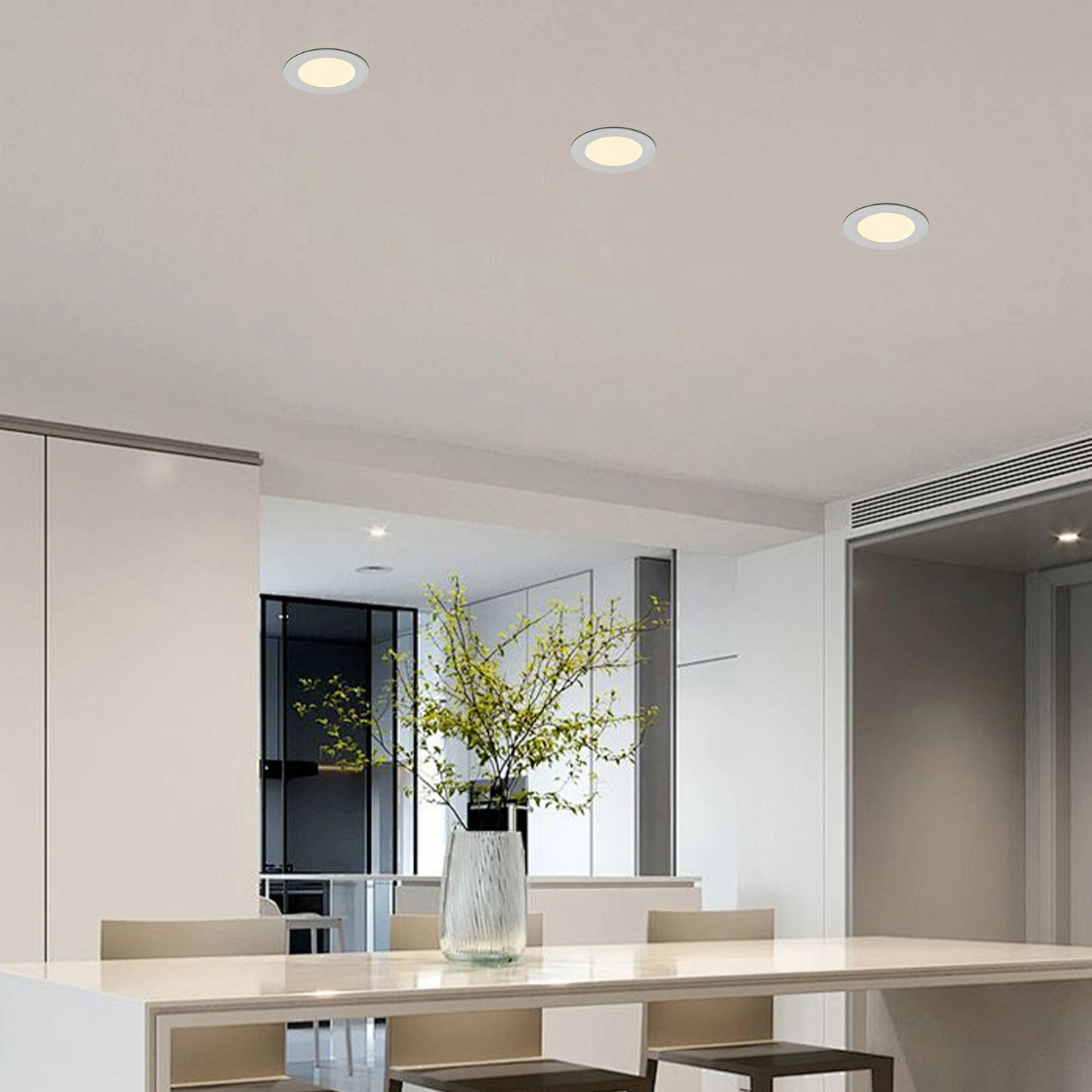 ARLGSITE LED Recessed Lights With Junction Box Dimmable 3000K-5000K