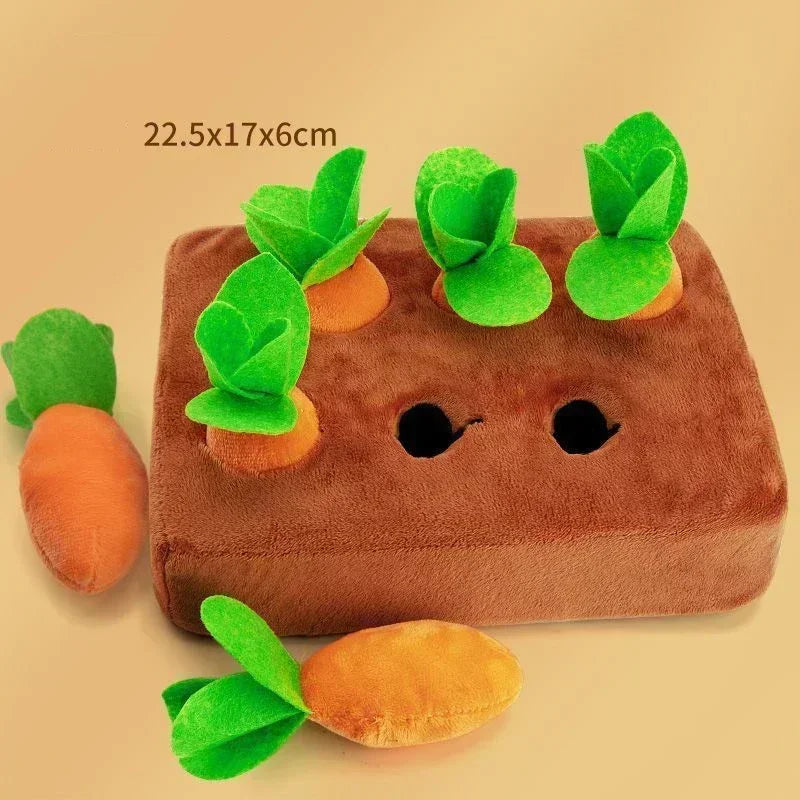 Dog Toys Snuffle Mat Plush Carrot Toy Set