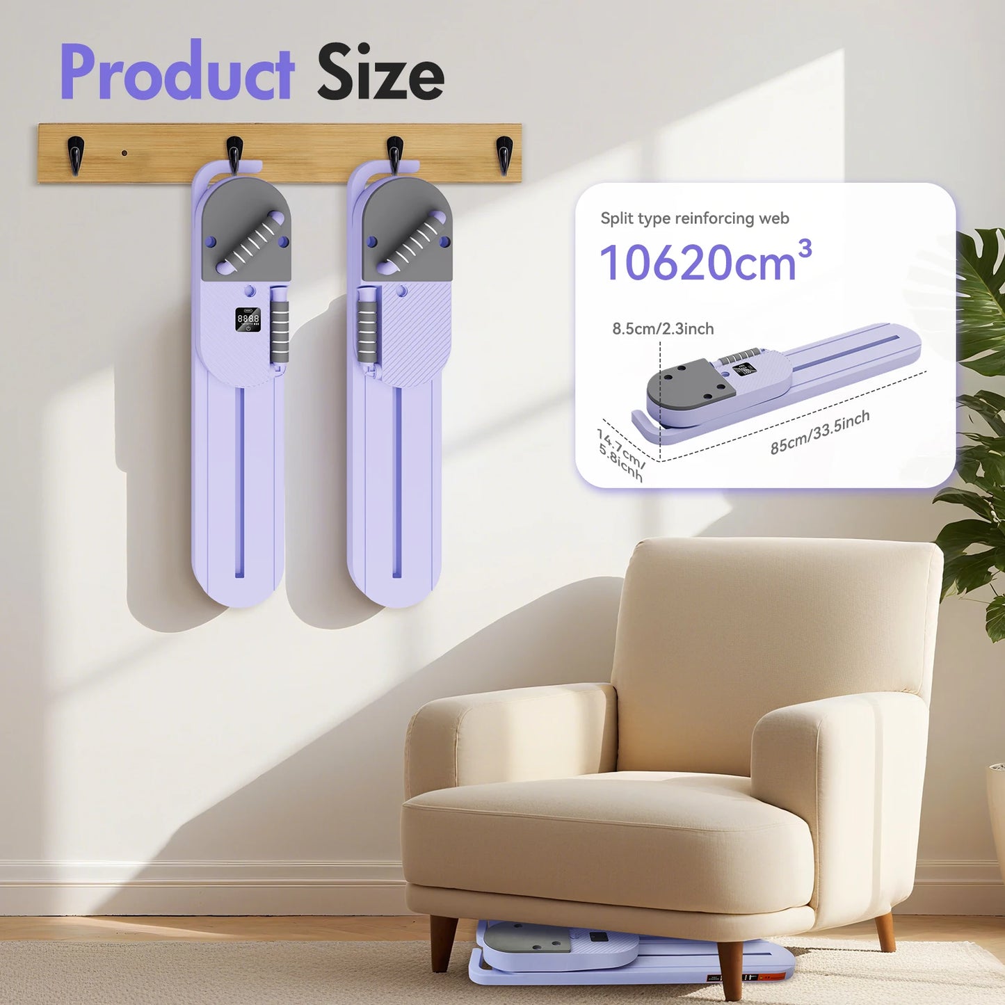 Abdominal Pilates Board With LCD Display And Detachable Resistance Bands