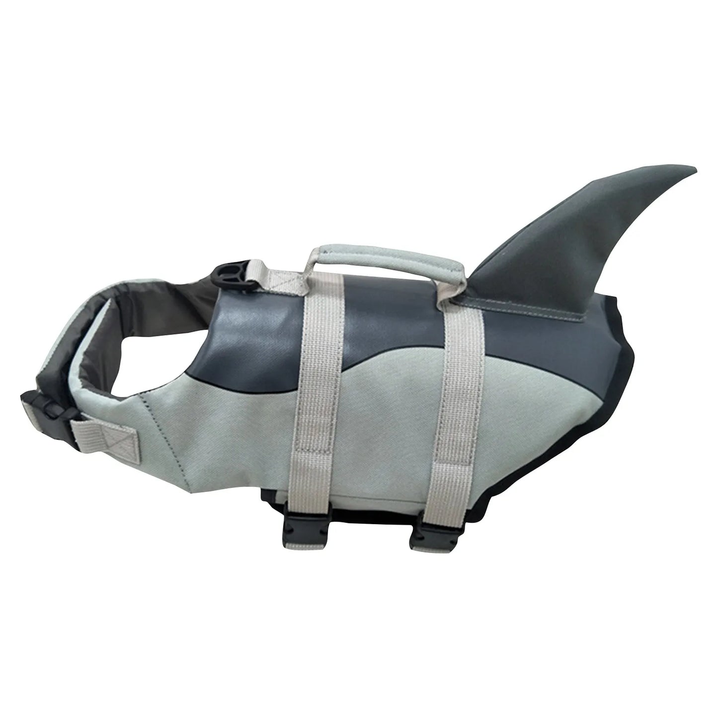 Shark Dog Life Jacket With Handle Safety Vest for Swimming