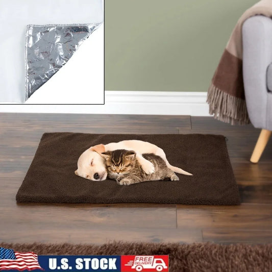 Self-Heating Pet Pad for Dogs and Cats with Washable Cover