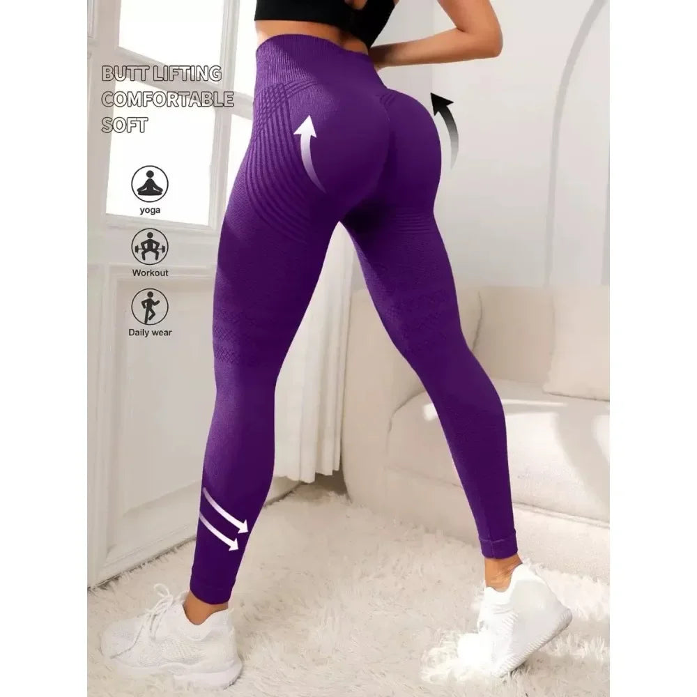 Slimove Cellulite 3D Leggings High Waisted Butt Lifting Gym Workout