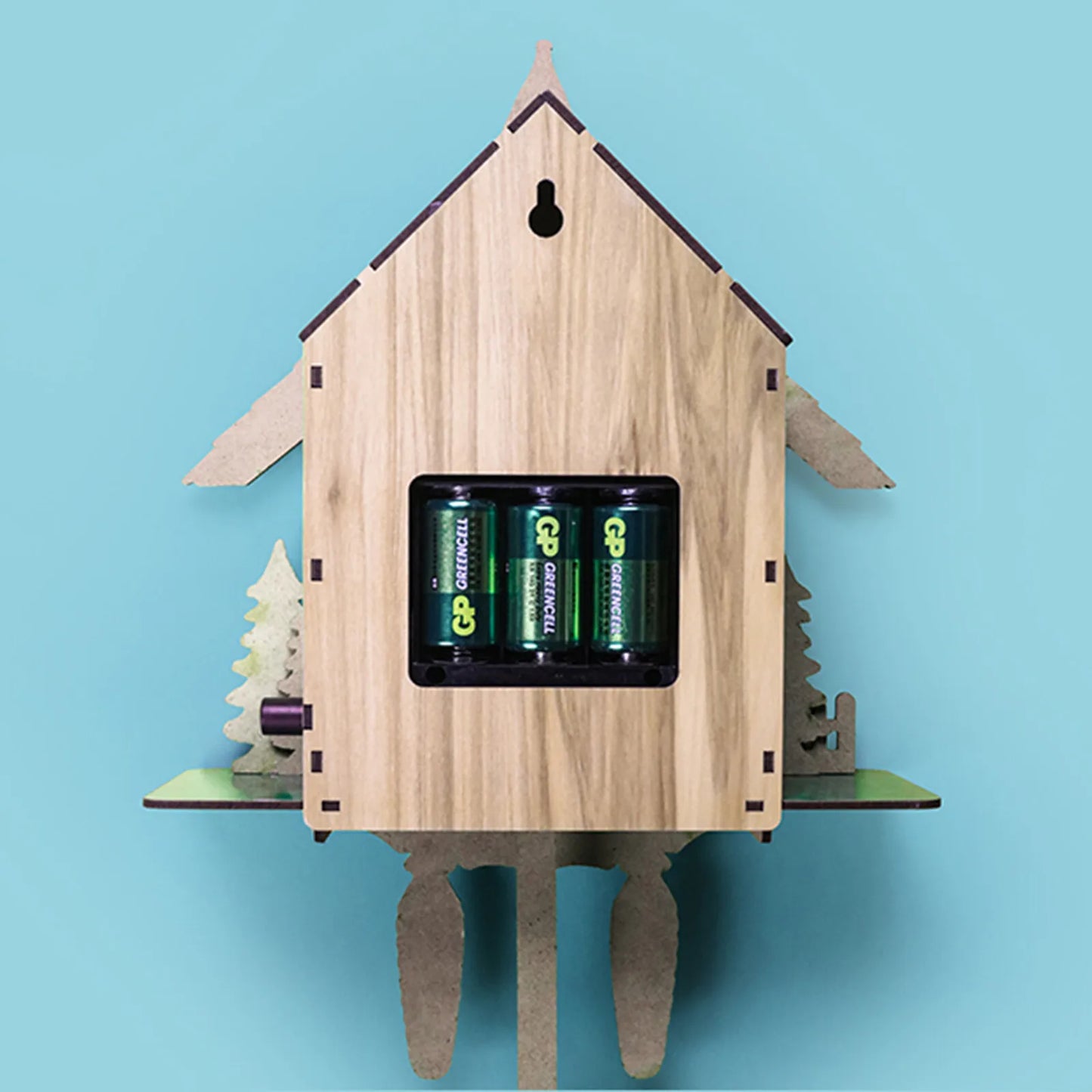 Traditional Wooden Cuckoo Wall Clock With Quartz Pendulum Design