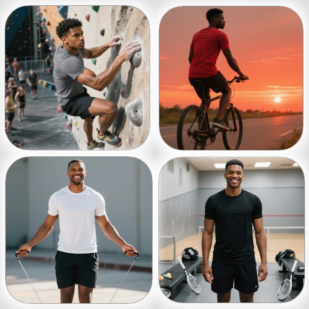 Men's Sports Round Neck Short Sleeve Shirt For Golf And Outdoor Activities