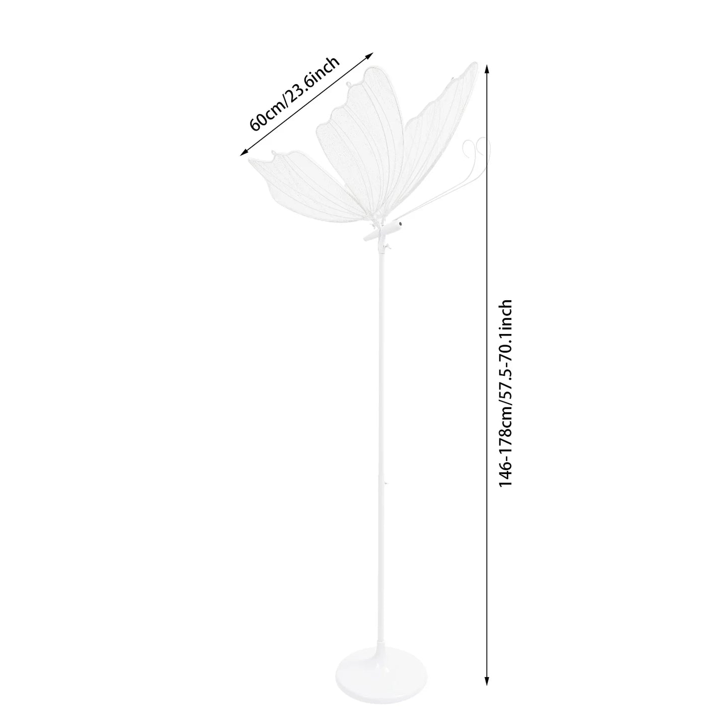 Bymaocar Butterfly LED Wedding Lights Adjustable Floor Lamps For Decor