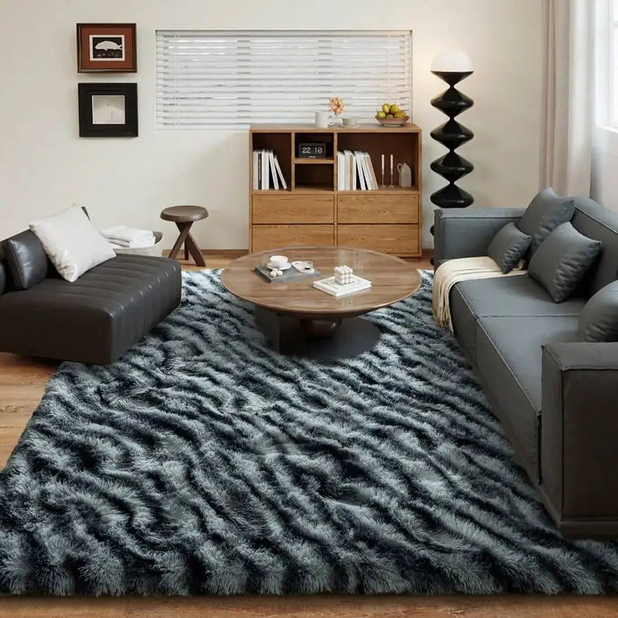 Indoor Soft Shag Plush Acrylic Rug For Bedroom Living Room