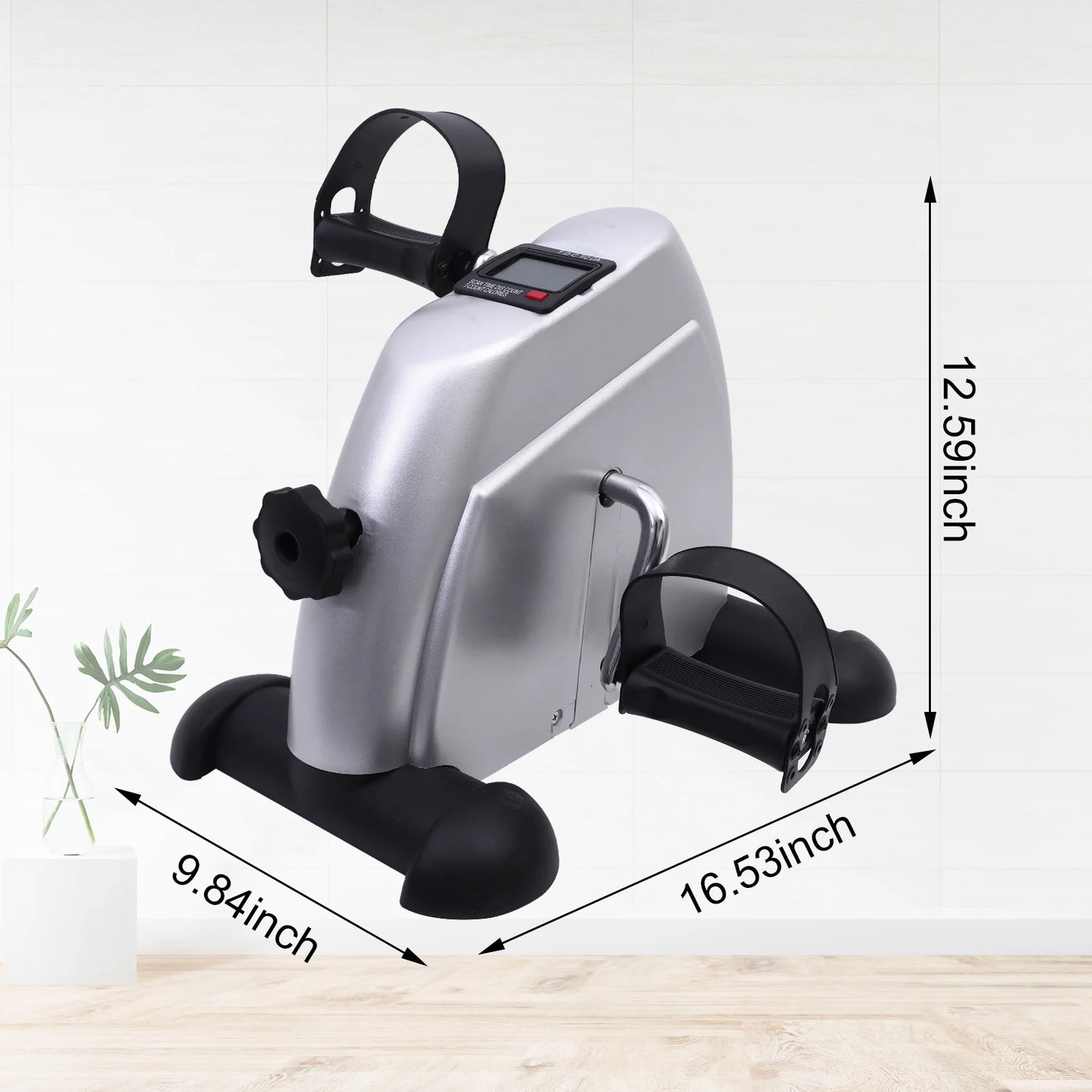 Under Desk Pedal Exerciser Mini Exercise Bike With LCD