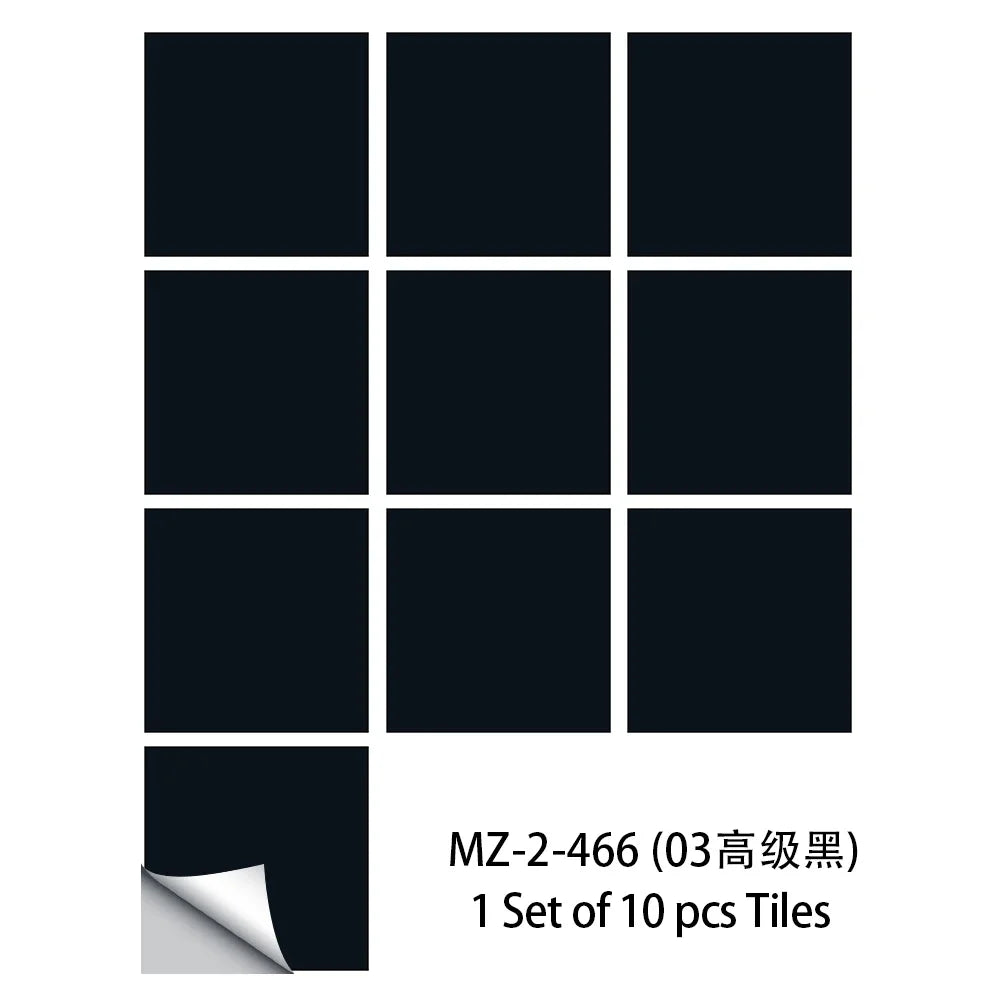 Diamond Tile Sticker Set 10 Pieces Peel And Stick Kitchen Backsplash Waterproof