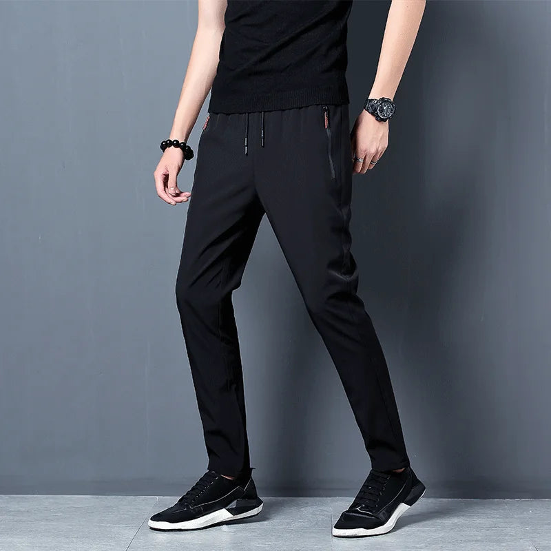 Snow Pinnacle Mens Casual Stretch Jogger Pants Elastic Waist
