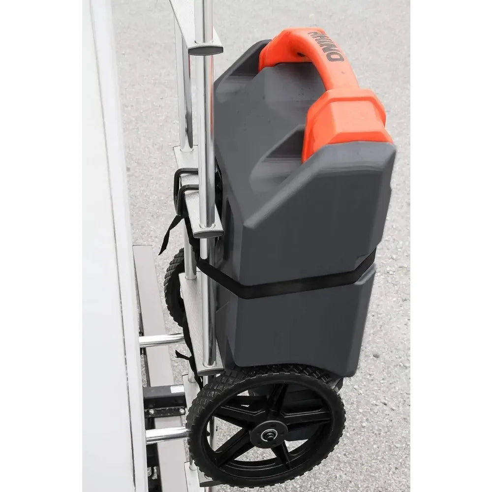 Camper RV Tote Tank With Heavy Wheels And Gate Valve
