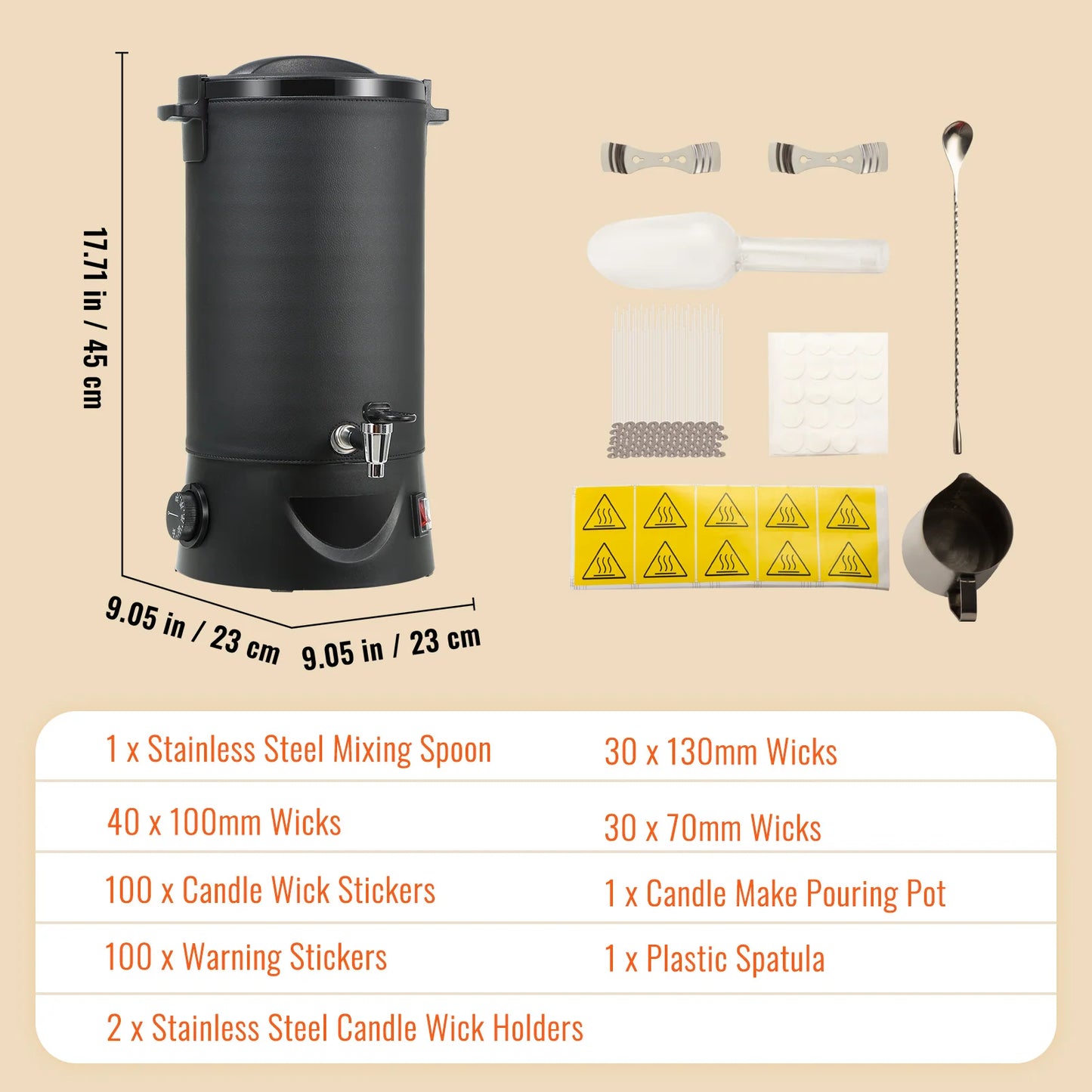 SucceBuy Wax Melter For Candle Making Electric Pot