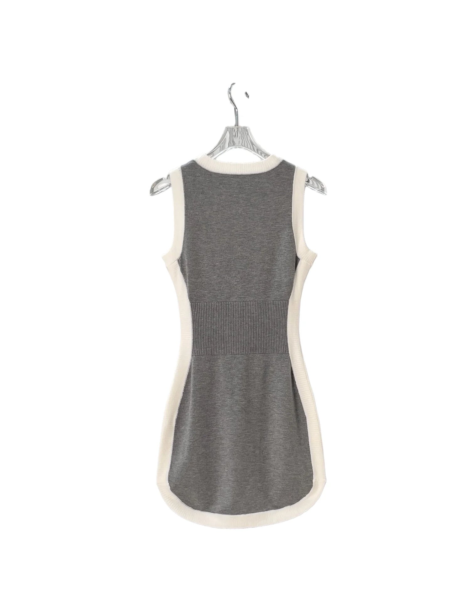 Women's Casual Knitted Sleeveless Round Neck Slim Fit Dress