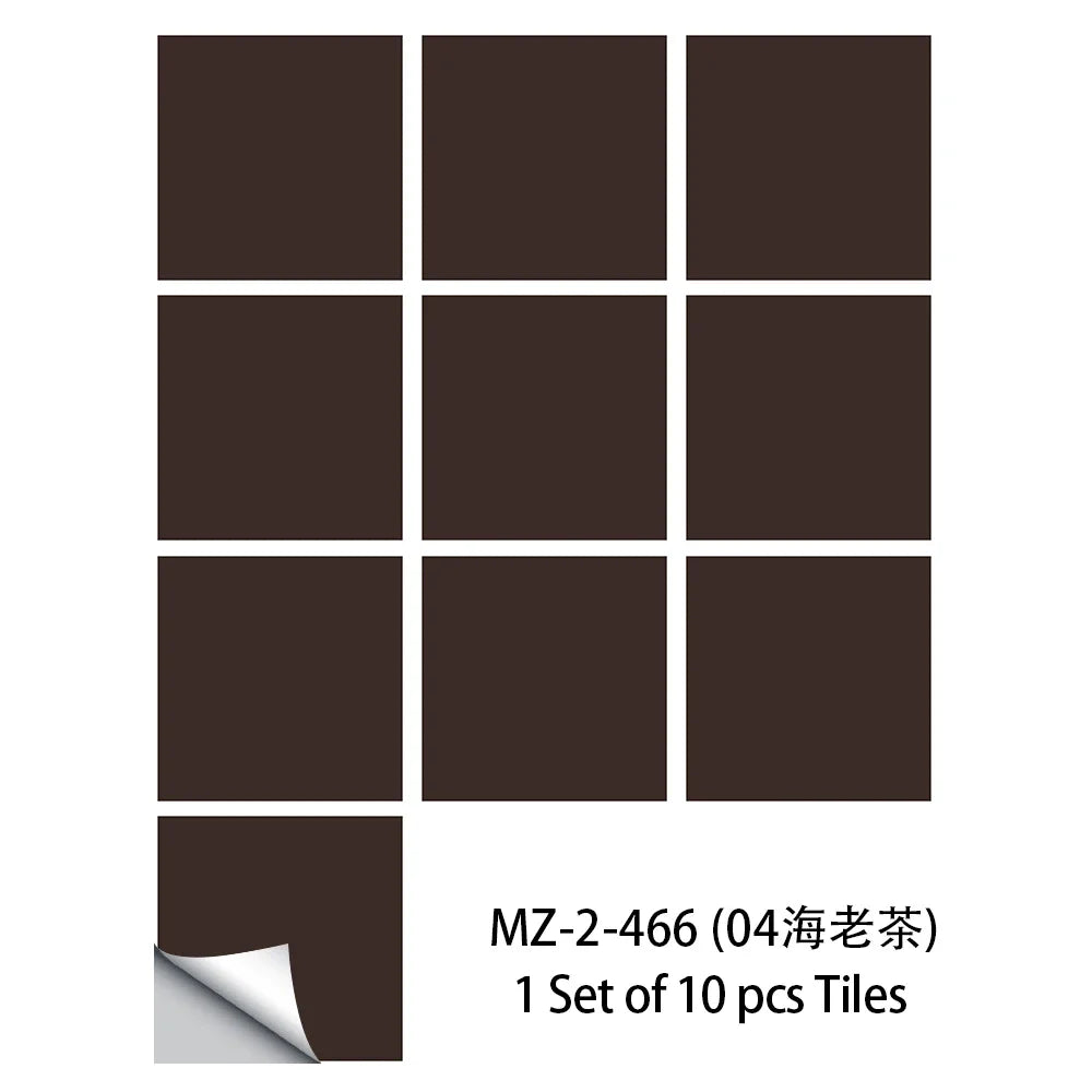 Diamond Tile Sticker Set 10 Pieces Peel And Stick Kitchen Backsplash Waterproof