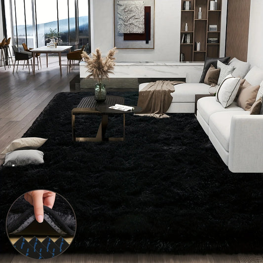 NONED Plush Area Rug Geometric For Living Room And Bedroom