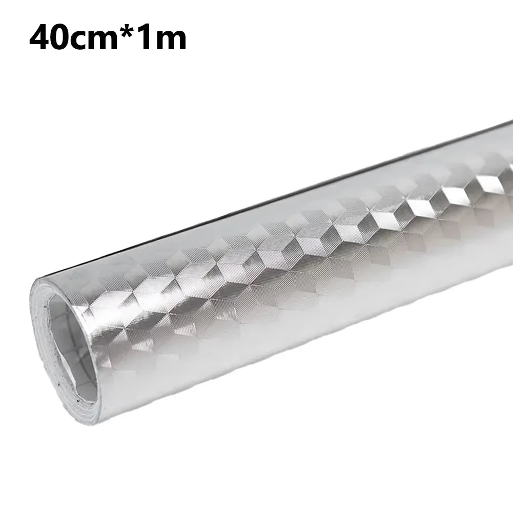 Aluminum Foil Kitchen Stickers Oilproof Self Adhesive For Cabinets