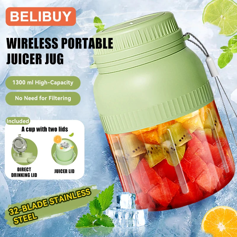Portable USB Electric Juicer Cup With Six Blades For Juices