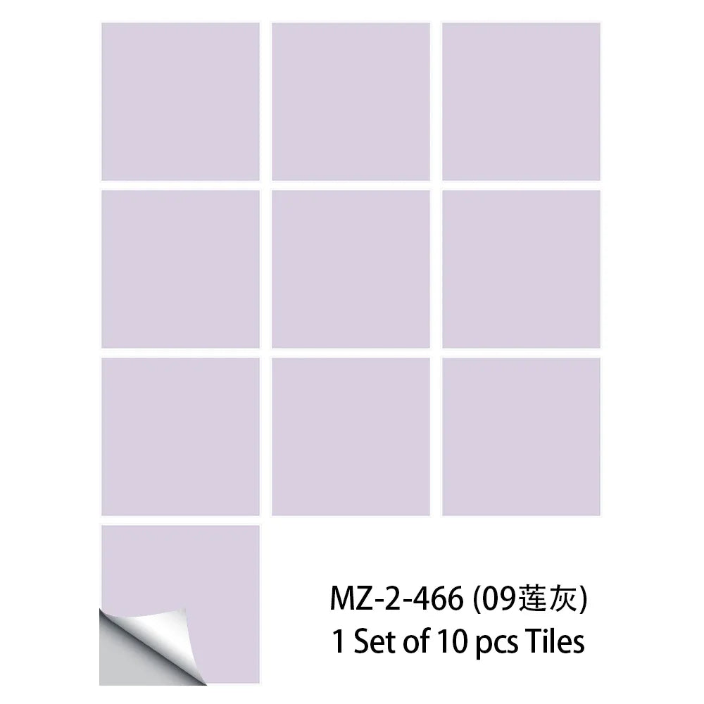 Diamond Tile Sticker Set 10 Pieces Peel And Stick Kitchen Backsplash Waterproof