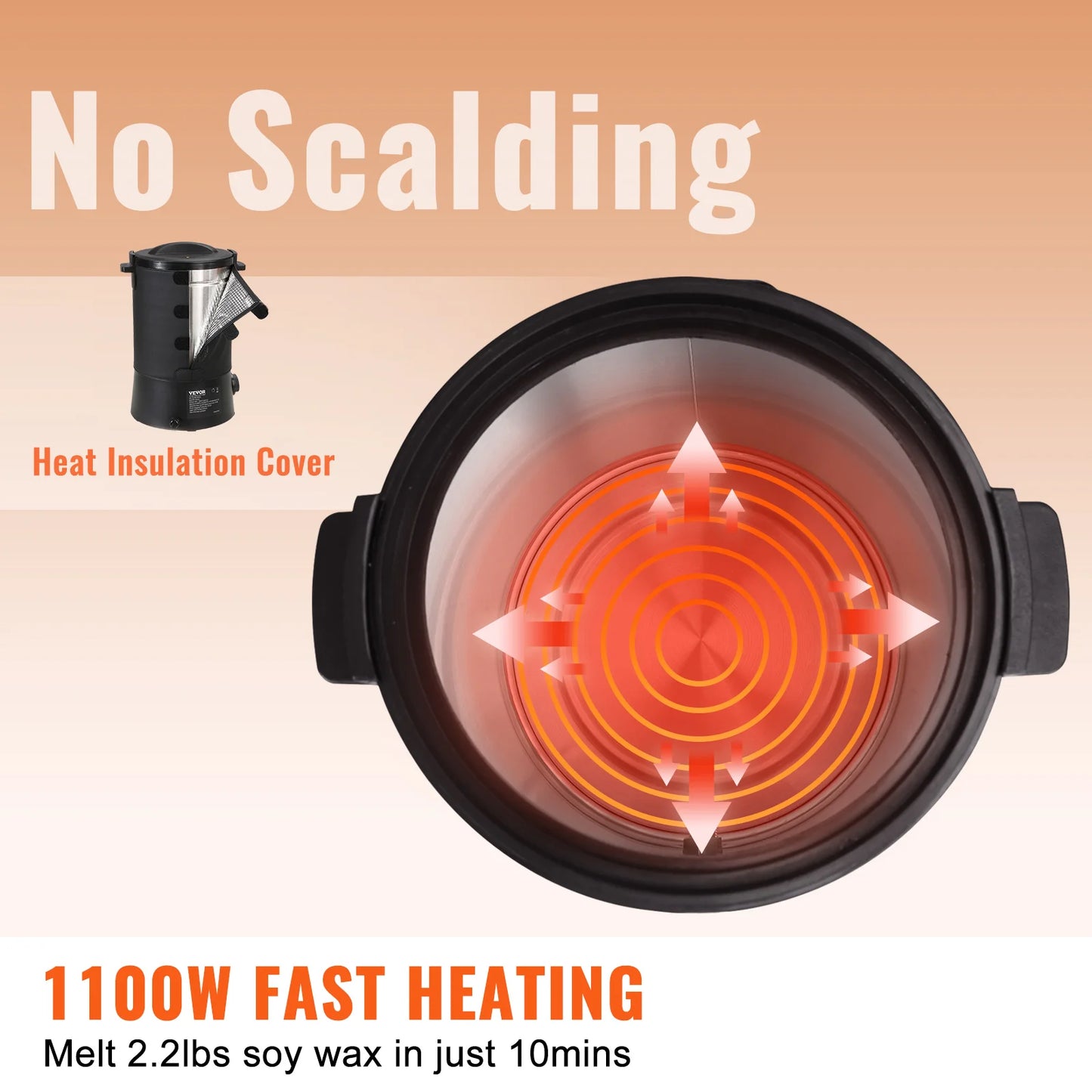 SucceBuy Wax Melter For Candle Making Electric Pot