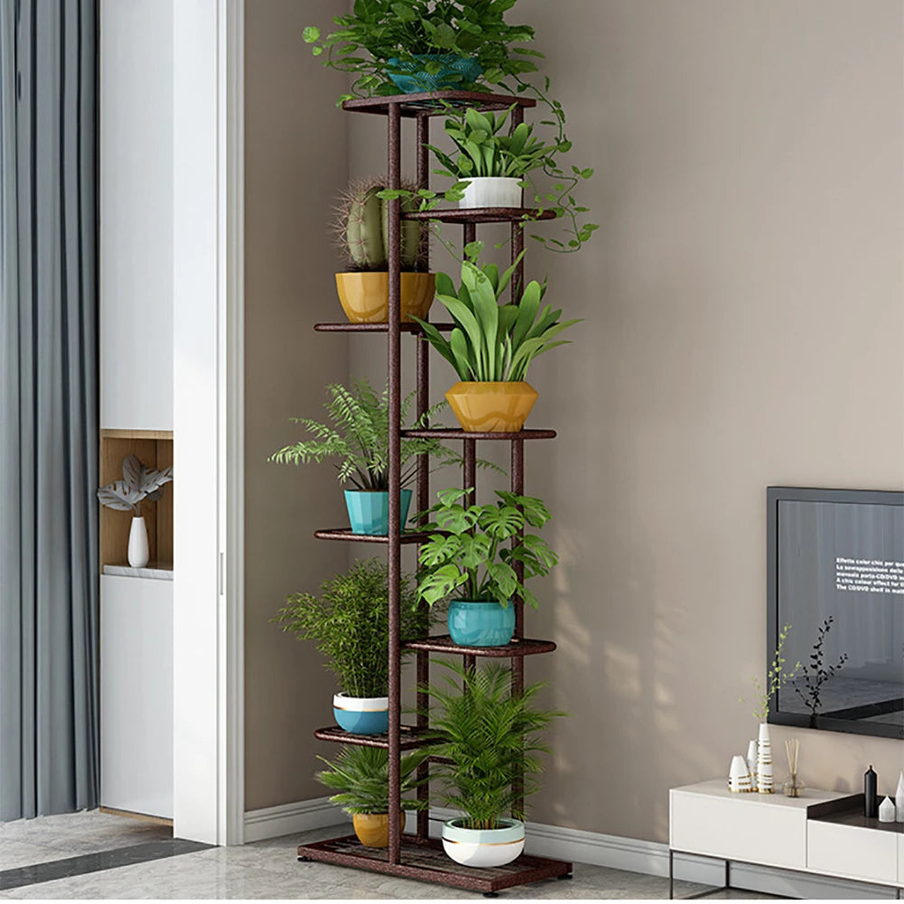 TWISTER.CK 7/8 Tiers Garden Plant Stand Metal Tiered Shelf