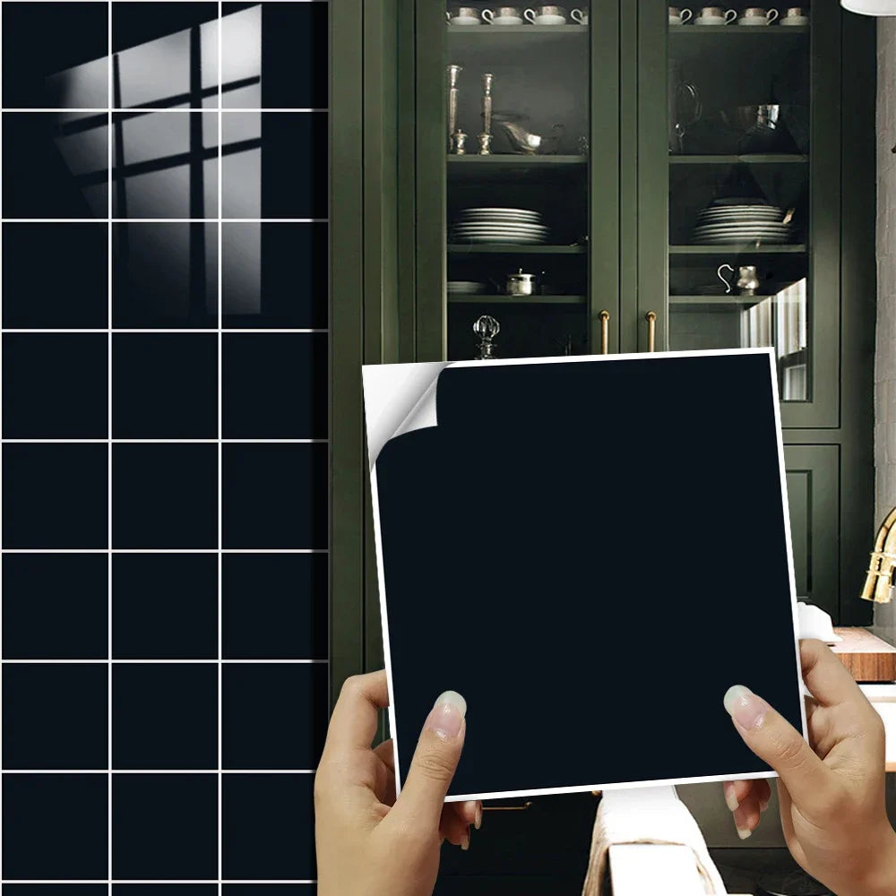 Diamond Tile Sticker Set 10 Pieces Peel And Stick Kitchen Backsplash Waterproof