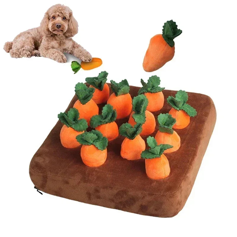 Dog Toys Snuffle Mat Plush Carrot Toy Set