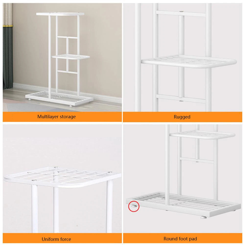 TWISTER.CK 7/8 Tiers Garden Plant Stand Metal Tiered Shelf